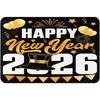 Happy New Year 2026 Door Mat Absorbent Non-Slip Home Decorative Carpet for Hallway Doorway Bathroom Kitchen Living Room Bedroom