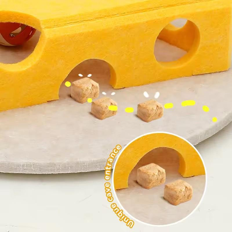 Interaktivní kočičí puzzle hračka puzzle plstěná krabice pro vnitřní kočky kotě nástroje pro mentální trénink hra na schovávanou hračky pro kočičí agilitu
