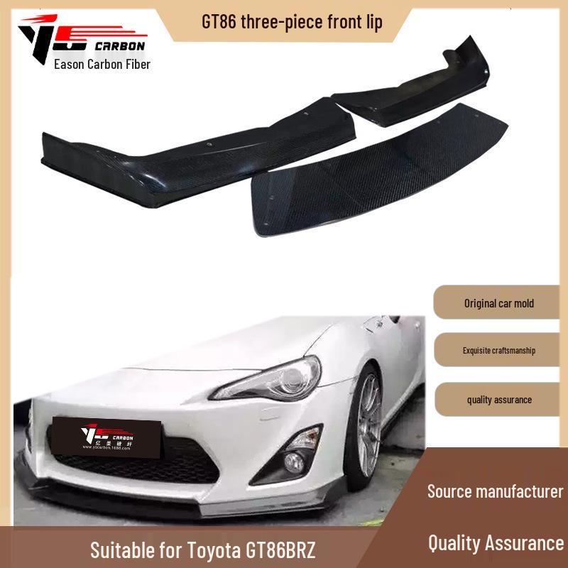 2013-2019 Toyota GT86 BRZ Three-Piece Front Lip Spoiler