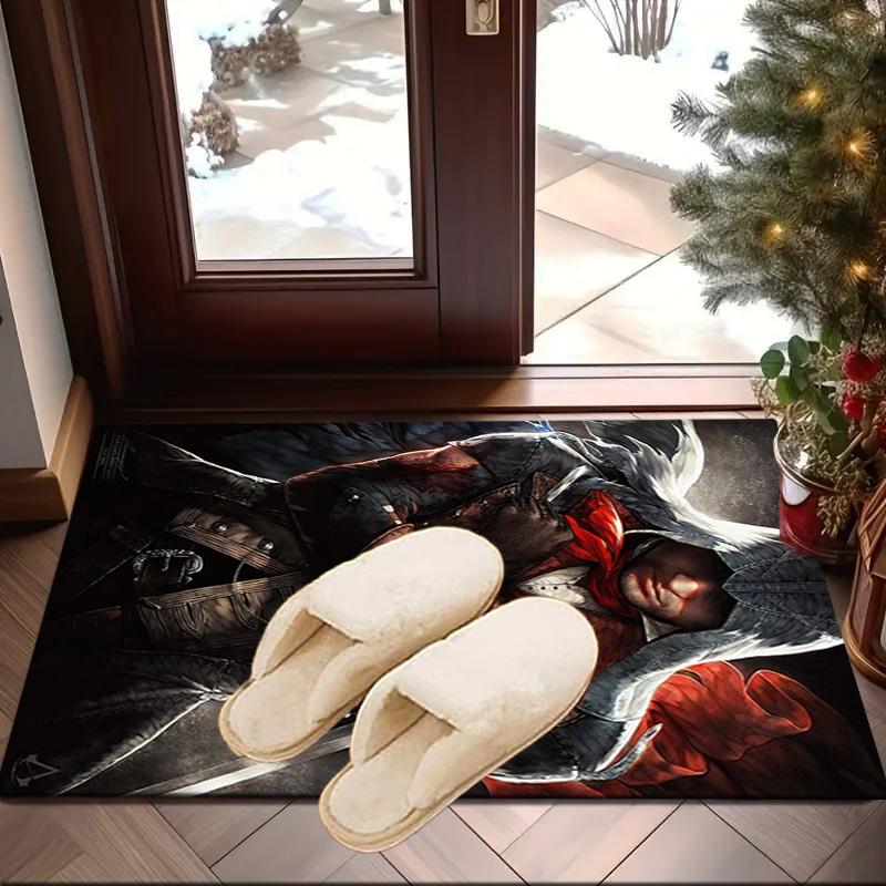 Assass Warrior Carpet, Chair Rug,Rug for Office Bedroom living rooms, Doormat decor Fan Gift Christmas Gift