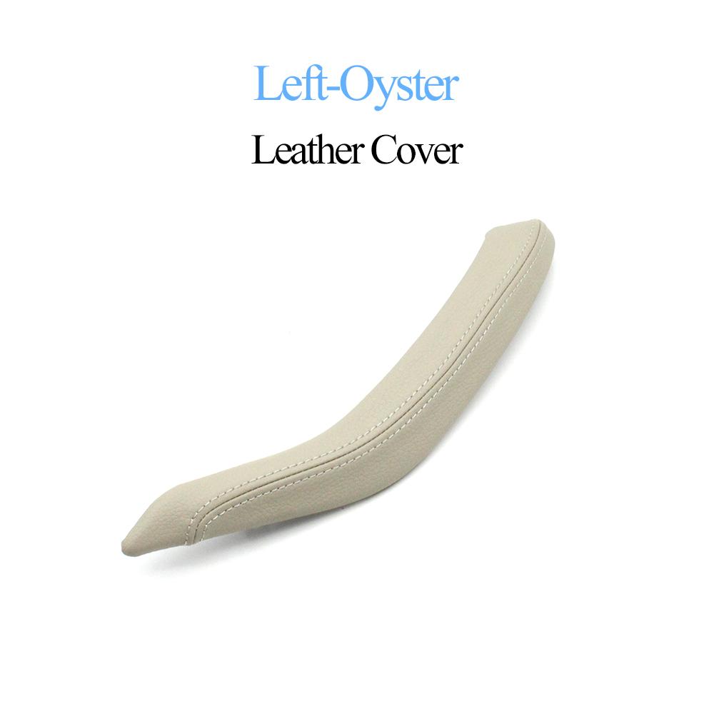 Car Front Rear Left Right Passenger Door Pull Handle Leather Outer Cover Trim Replacement For BMW X5 X6 F15 F16 2014-2018