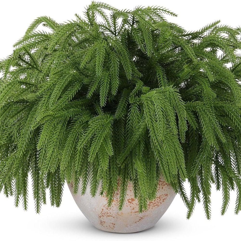 Plastic Simulation Ceder Branches DIY Wreath Christmas Pine Stem Christmas