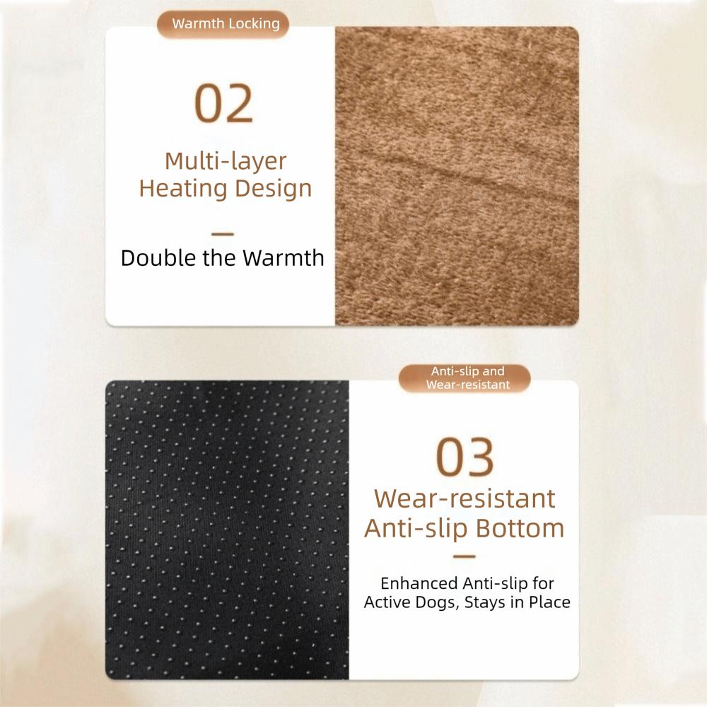No Electricity Non-Slip Pet Self Heating Mat Thicken Warm Dog Heating Pad Soft Comfortable Pet Thermal Mat for Cats and Dogs