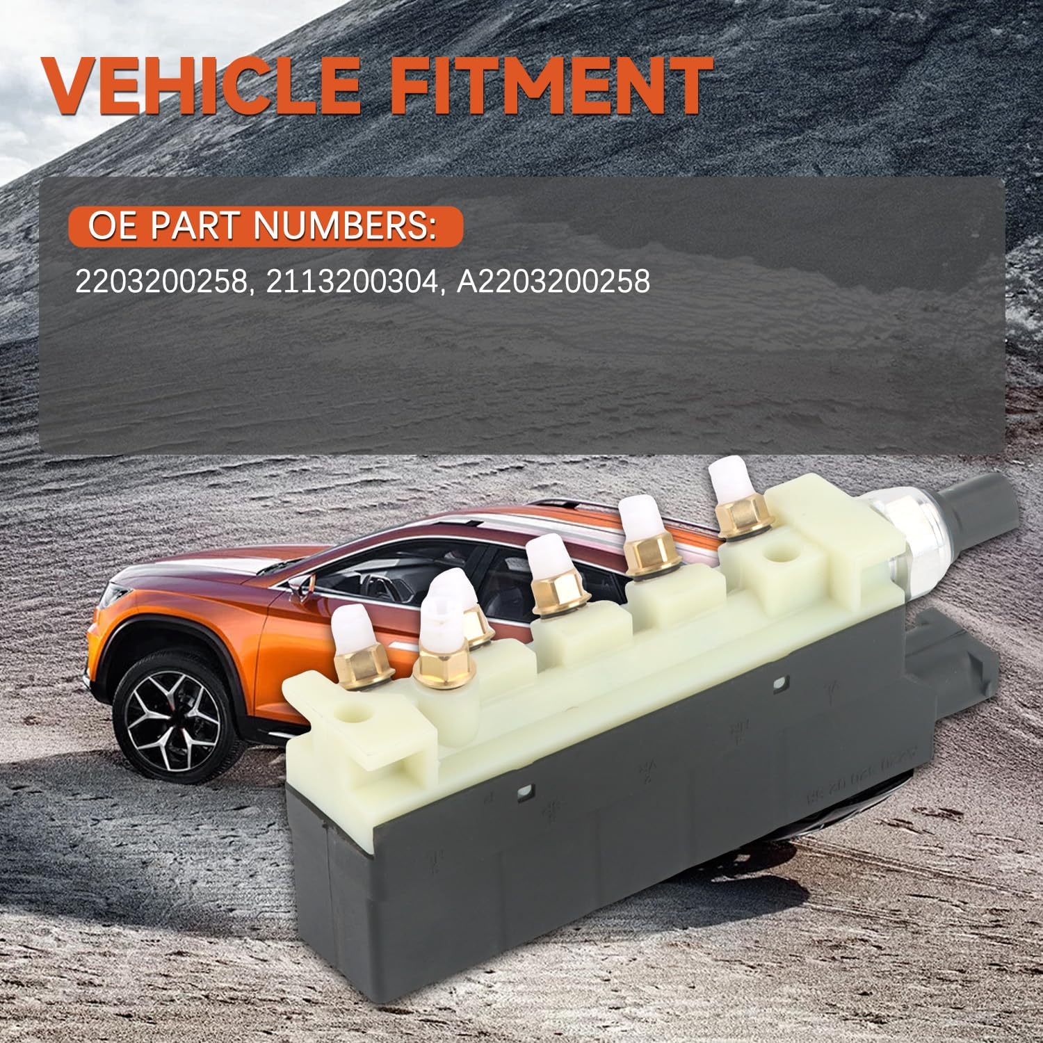 

Air Suspension Valve Block Replacement for benz W220 S-Class S350 2006 S430 S500 S55 AMG S600 S65 AMG 2000-2006 2203200258 A2203200258 4H0616013B