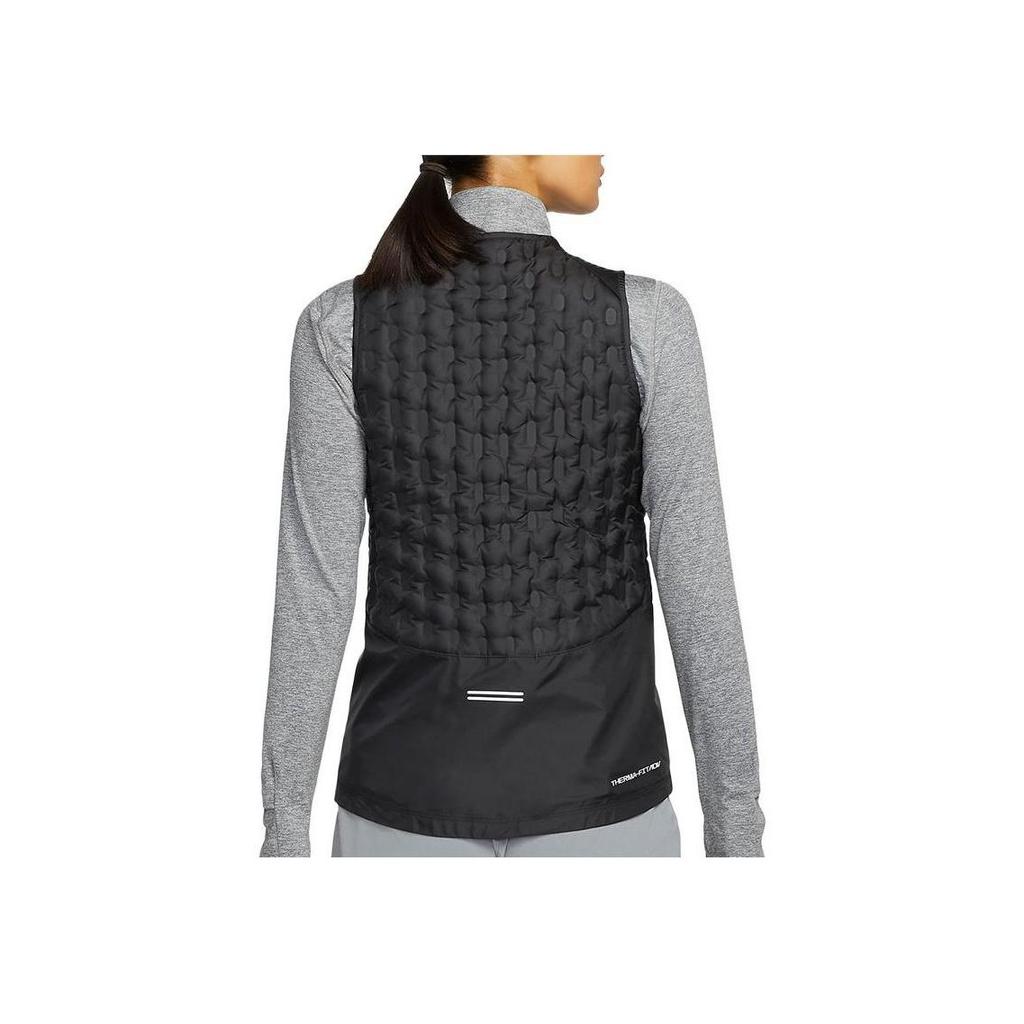Nike Contrast Logo Embroidered Down Vest Women Vest Black DD6064-010