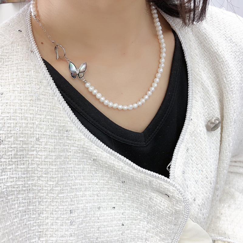 Collana clavicola con perle d'acqua dolce di lusso leggero 2024 - Design elegante e squisito per donna