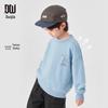 Duo Duo Jia Boys' Hand-painted Cartoon Print Round Neck Sweatshirt