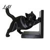 Sturdy Non Slip Book Supports for Kids 3D Printed Cat Bookend Bookshelves Decorative Ends Office Desk Home Library & Study Room Modern Minimalist