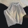 Men's Summer Waffle Polo Shirt & Shorts Set - Trendy, Loose-Fit Short-Sleeved Top and Pants Suit