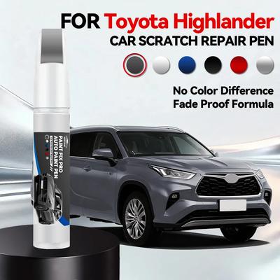 Car Exclusive Purpose For Toyota Highlander Car Paint Repair Pen Touch Up Scratch Remover DIY Auto Accessories White 089 Red 3T0