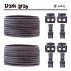 2 Pair round Elastic Shoelaces for Kids & Adults No-Tie Lock Shoelace Sneakers Quick-Lock Shoe Laces Accessory Pack