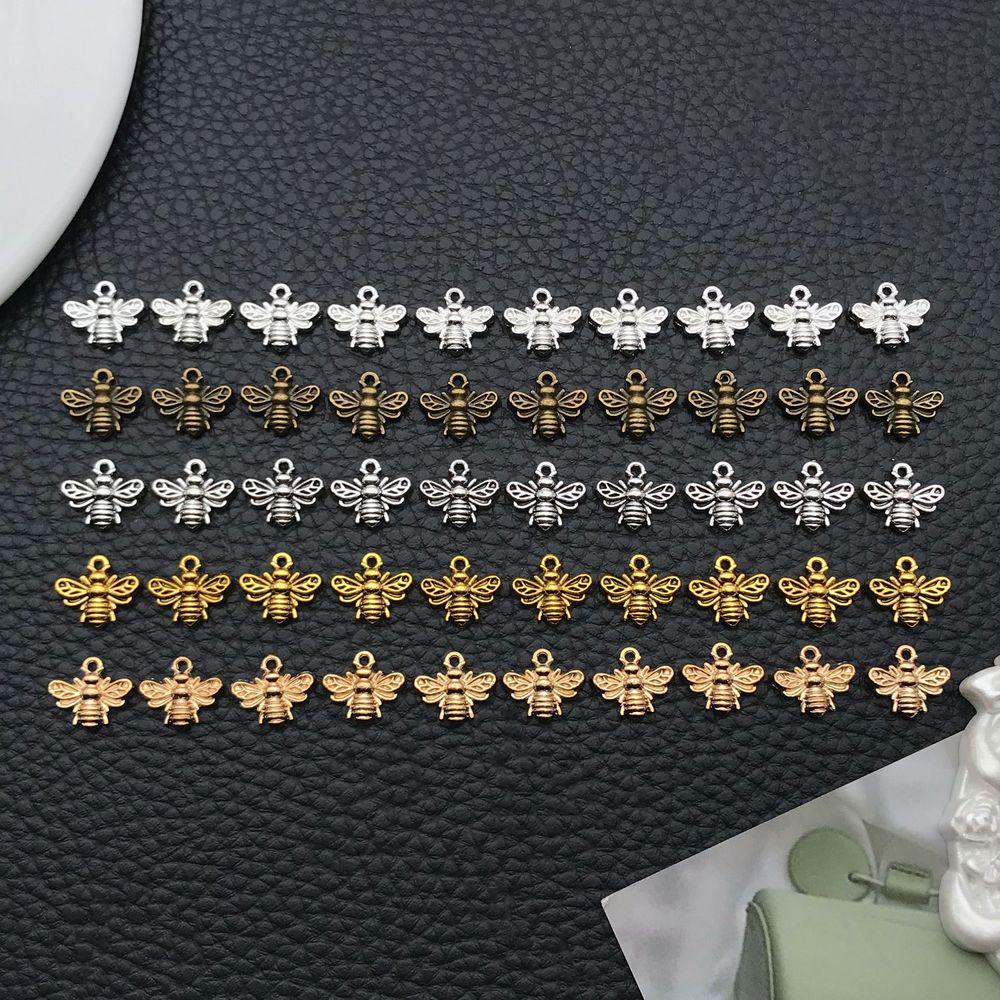 Multi-color Alloy Bee Pendant Charm for DIY Bracelets and Necklaces