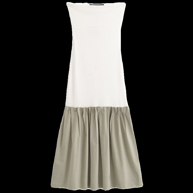 Fashion Style 2024 Summer New Women's Clothing Stylish Patchwork Midi Skirt Dress Short Skirt 0085007 063