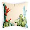 Flamingo Cactus Pillow Velvet Light Luxury Plush Cushion Office Home Simple Fashion Cushion