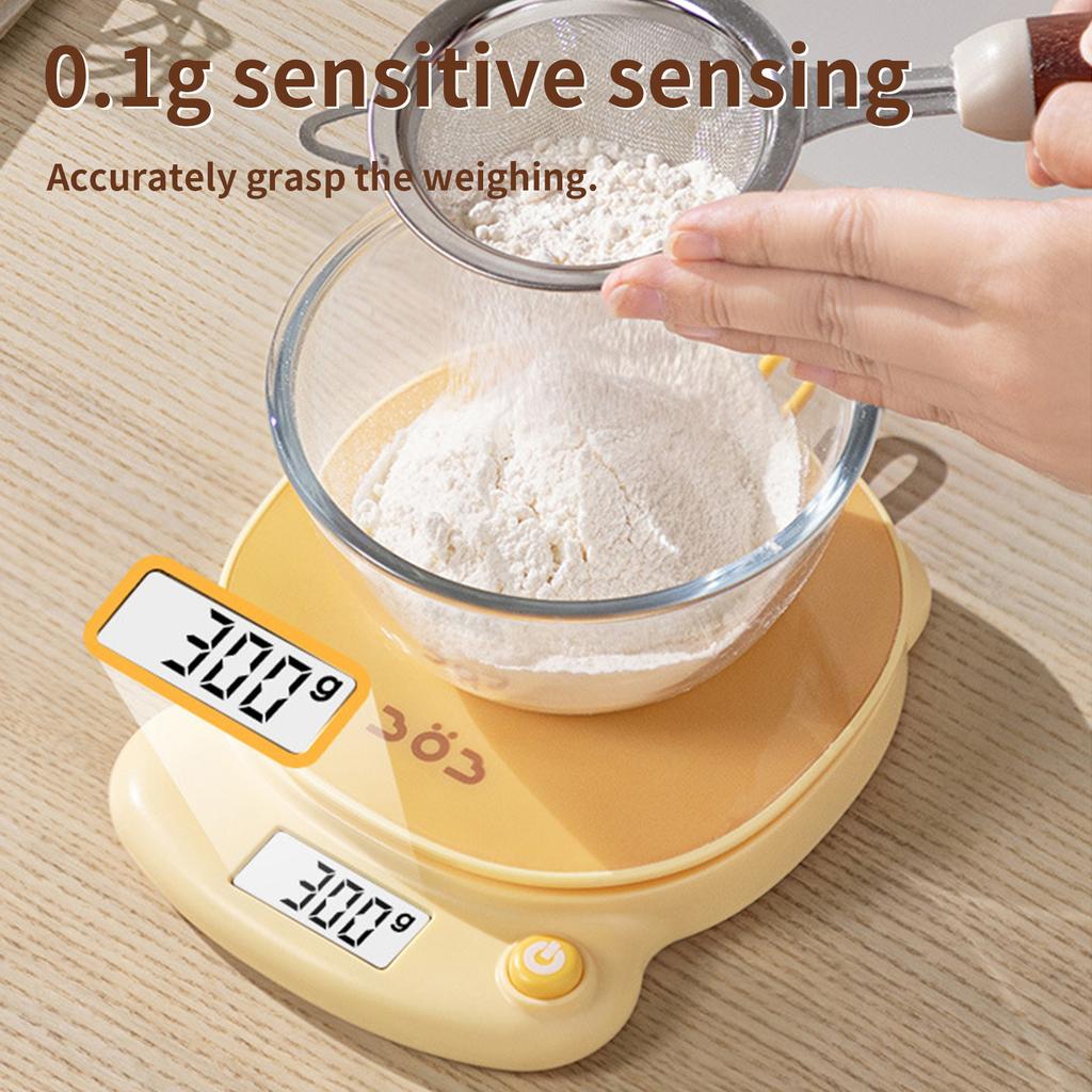 Animal Pattern Kitchen Electronic Household Scale, Baking Weight Ratio Scale, Food Preparation Weighing, High-precision Cartoon