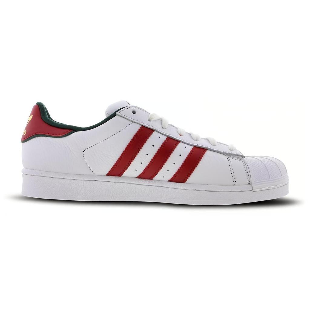 Adidas Originals Superstar Shoes 'White University Red Green' D96974