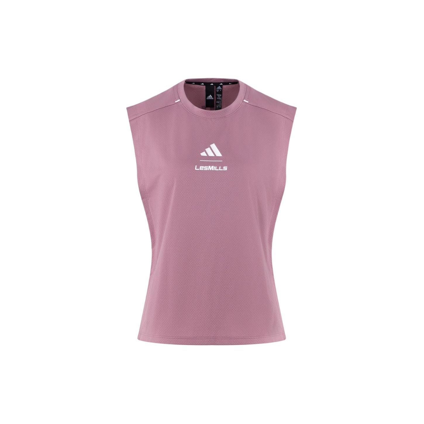 Adidas X Les Mills Co-branded Logo Crew Neck Vest, Women Comfort Casual Sleeveless Tops Brown Purple JE1805 XL