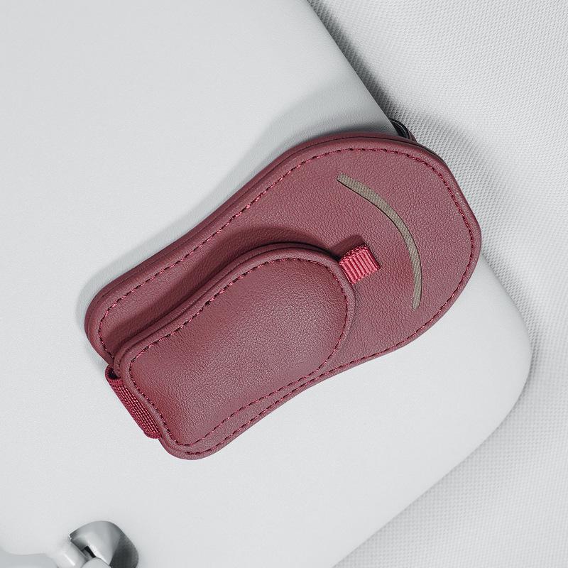 Car Sun Visor Multifunctional Magnetic Clip for Sunglasses, Documents, and Bills.