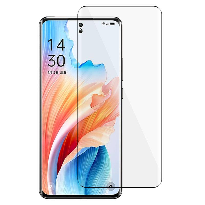 

For Oppo A2 Pro 5G/A3 Pro (China) 5G Silk Printing Full Screen Protector 3D Arc Edge Type A