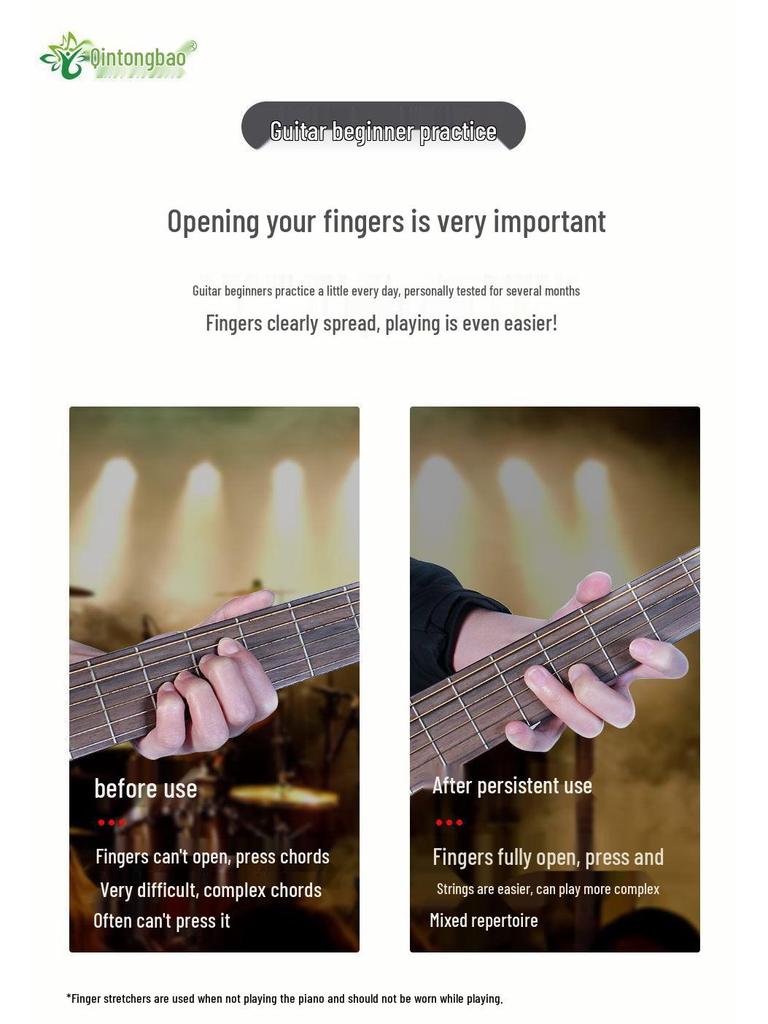 Adjustable Guitar Finger Stretcher and Trainer - Universal Musical Instrument Aid