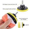 3" Sponge Foam Drill Polishing Cone Ball Pad Kit Bendable Washable Reusable Car Hub Waxing Buffing Wheel Polisher