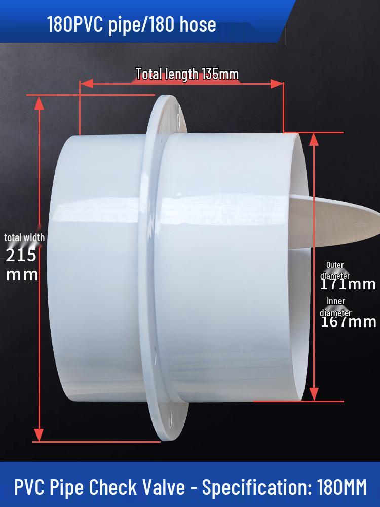 Bathroom Heater Exhaust Fan PVC One-Way Odor Backflow Valve