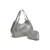 Charles & Keith Glossy Large Capacity Mother And Child Tote Bag Women Tote Bag Black Grey CK2-30271408