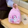 Adorable Cartoon Unicorn Backpack For Kids Stylish Pink Nylon School Bag