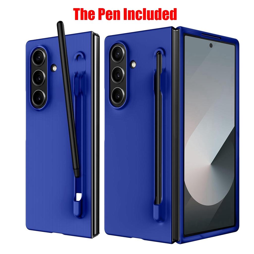 Samsung Galaxy Z Fold 7 6 5 4 3 Fold7 for Samsung Z Fold 7 6 Case with S Pen Holder and Pen Slim Matte PC Shockproof Cover