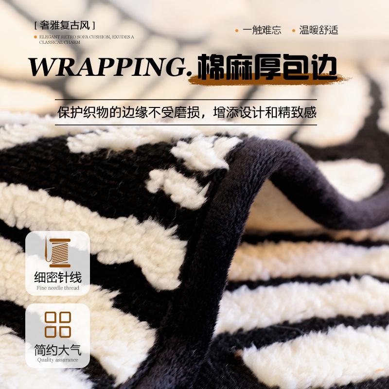 Plush Sofa Cushion  New Light Luxury High-End Seat Cushion Autumn And Winter Non-Slip Sofa Cover Cloth Towel Cover