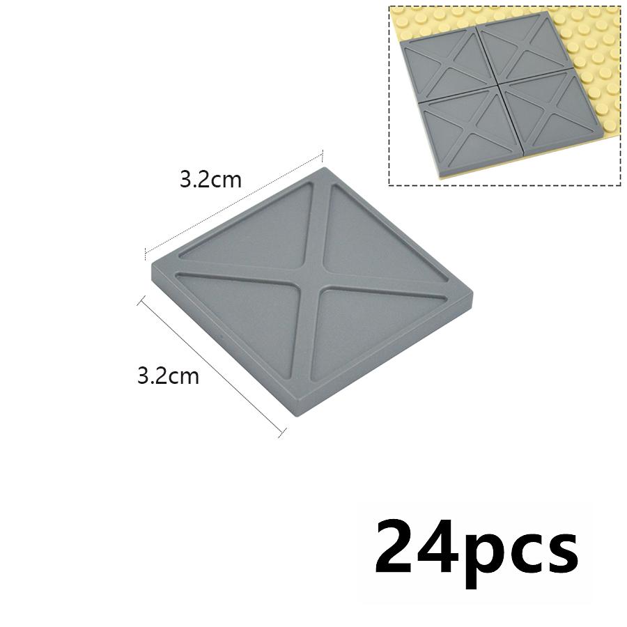 DIY Smooth Flat 4x4 6x6 8x8 8x16 Tile Building Blocks Assembles Particles Light Board Bricks 4*4 6*6 8*8 8*16 Plate Creative Toy