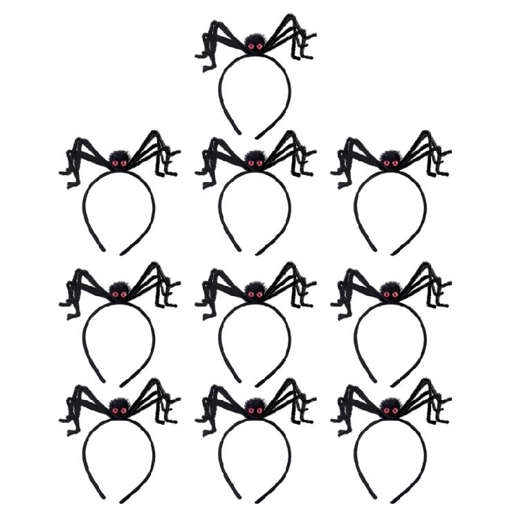 Halloween Parties Essential Headbands Comfortable Festival Halloween Headgears with Spders for Parties Fun