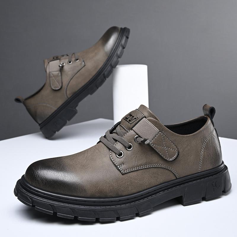 Fashion Business Platform Shoes Men Casual Shoes High Quality Sneakers Luxury Brand Men Shoes Outdoor Genuine Leather Non-slip Men Shoes