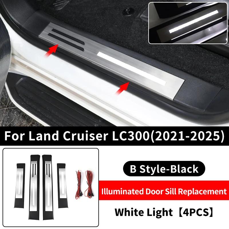 For 2021-2025 Toyota Land Cruiser 300 LED Door Sill Panel Replacement Part Lc300 Interior Modification Accessories Welcome Pedal