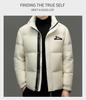 Men's 2025 Winter Fashion Down Jacket, Thick and Warm with Detachable Hood.