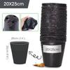 50pcs Garden Black Soft Plastic Seedling Bag Plant Nursery Pots Thickened Seed Starting Pot Flower Vegetable Independent Box