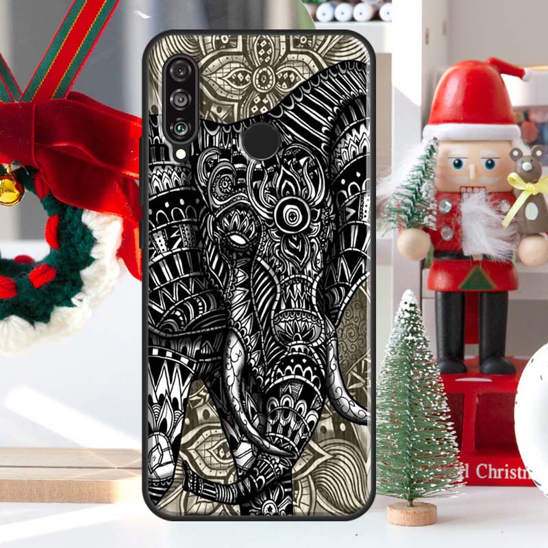 Elephant Floral Tribal For Huawei Nova Y73 Y60 Y70 Y90 Y72 Y61 Y91 7i 8i 11i 12i 12s 9 10 SE P20 P30 P40 Lite Case