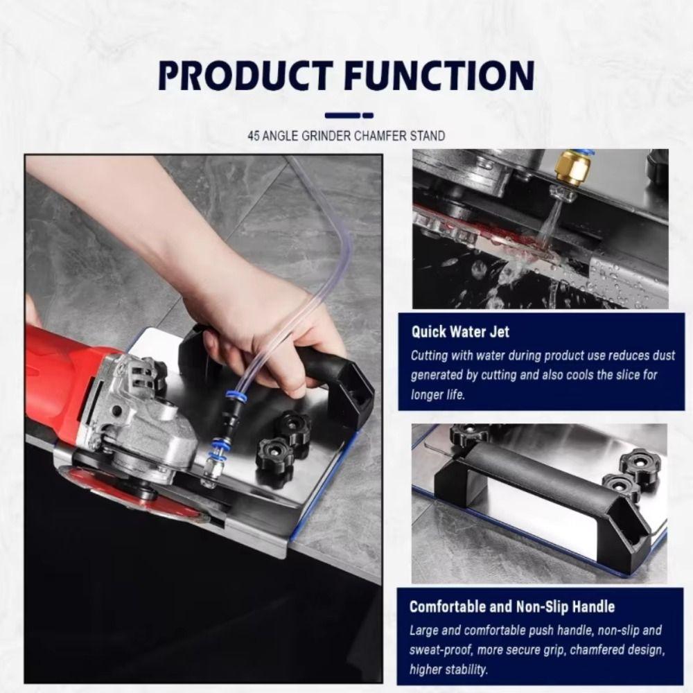 Cutting 45 Angle Tile Chamfering Tool High-precision Tile Grinder Attachments  Carpentry