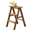 Bamboo Foldable 3-Step Ladder Stool