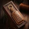The Retro Key Cover Is Suitable For Jeep Jeep Grand Cherokee New Energy Imported Version Car Key Leather Bag.