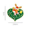 Elk Enamel Pins Cartoon Christmas Badges Pins Wholesale Xmas Brooch  Women