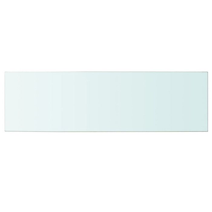 VidaXL Panneaux d'étagère 2 pcs Verre Transparent 100 x 30 cm