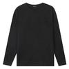 Burkeru Waffle Basic Round Neck T-Shirt Charcoal Gray