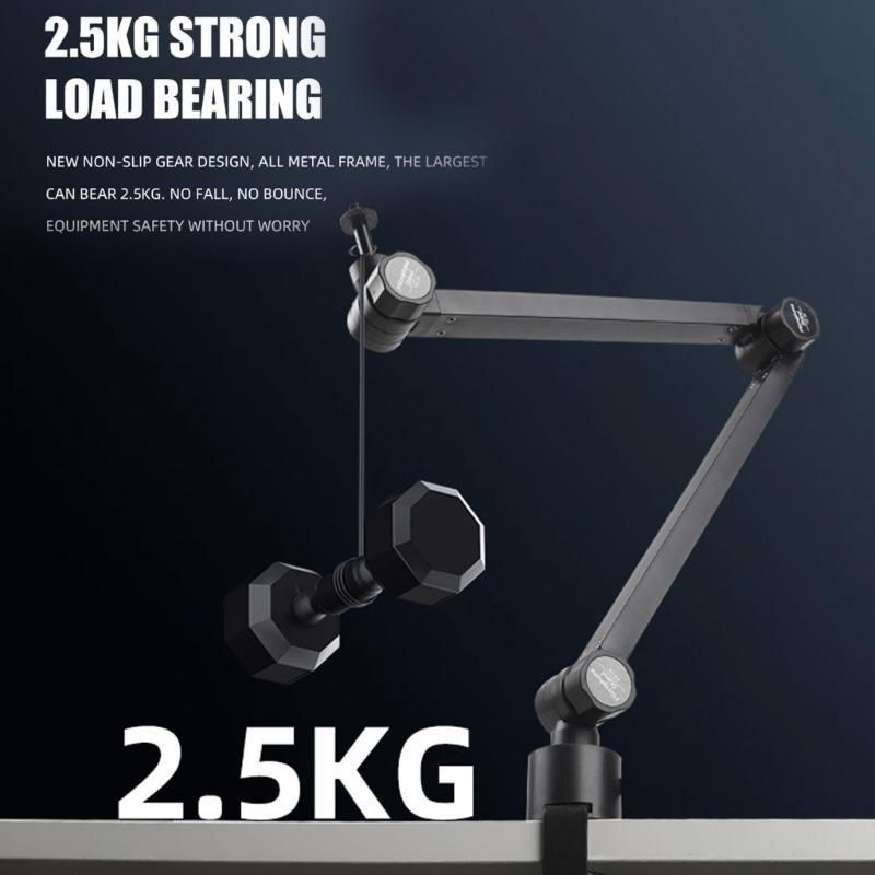 Heavy Duty Overhead Microphone Arm Featuring Easy Assembly Folding Mic Stand For Professional Recording