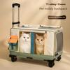 Trolley Koffer Mehrere Katzen Hundewagen Katzentransportbox Tier Transporttasche Katzen Rucksack Tasche Katze Transport Kleintier Transportbox