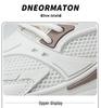 Men's Breathable Mesh Sneakers - 8cm Height Boost, Thick Sole, Running Casual Dad Shoes for Autumn & Winter