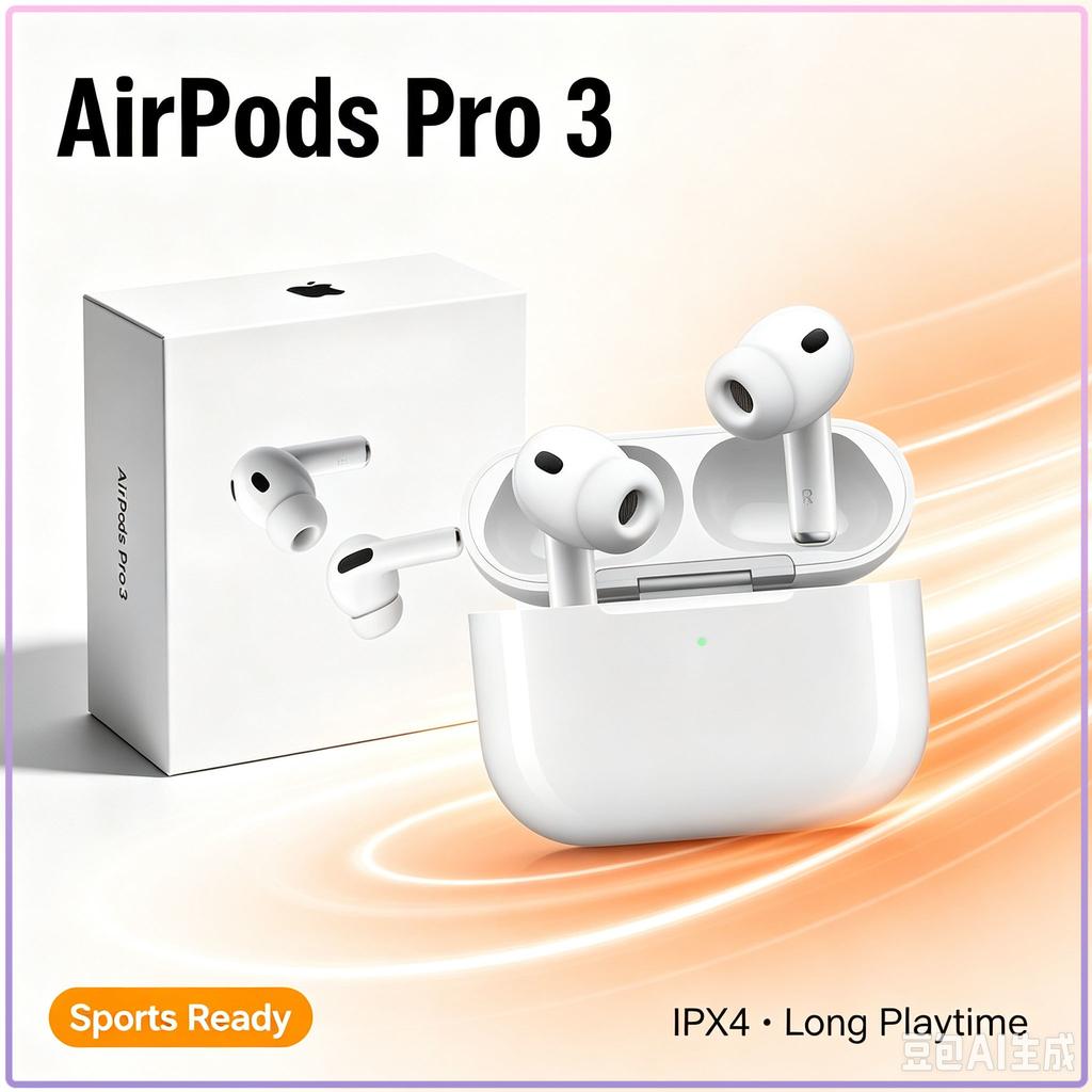 TWS AirPods Pro3 Kabellose Bluetooth-Ohrhörer Präzisionsaudio IPX4 Wasserdicht USB‑C-Laden In-Ear Touch-Steuerung Headset