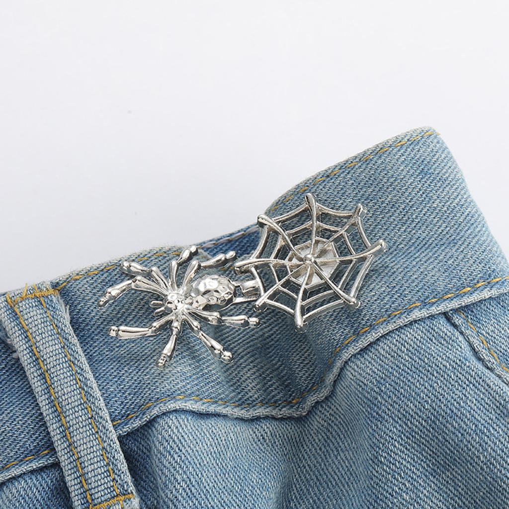 Beautiful Chinese Knot Adjustable Tightener Waist Buckle For Jeans,No Sewing Required Metal Button Adjuster For Pants And Skirts