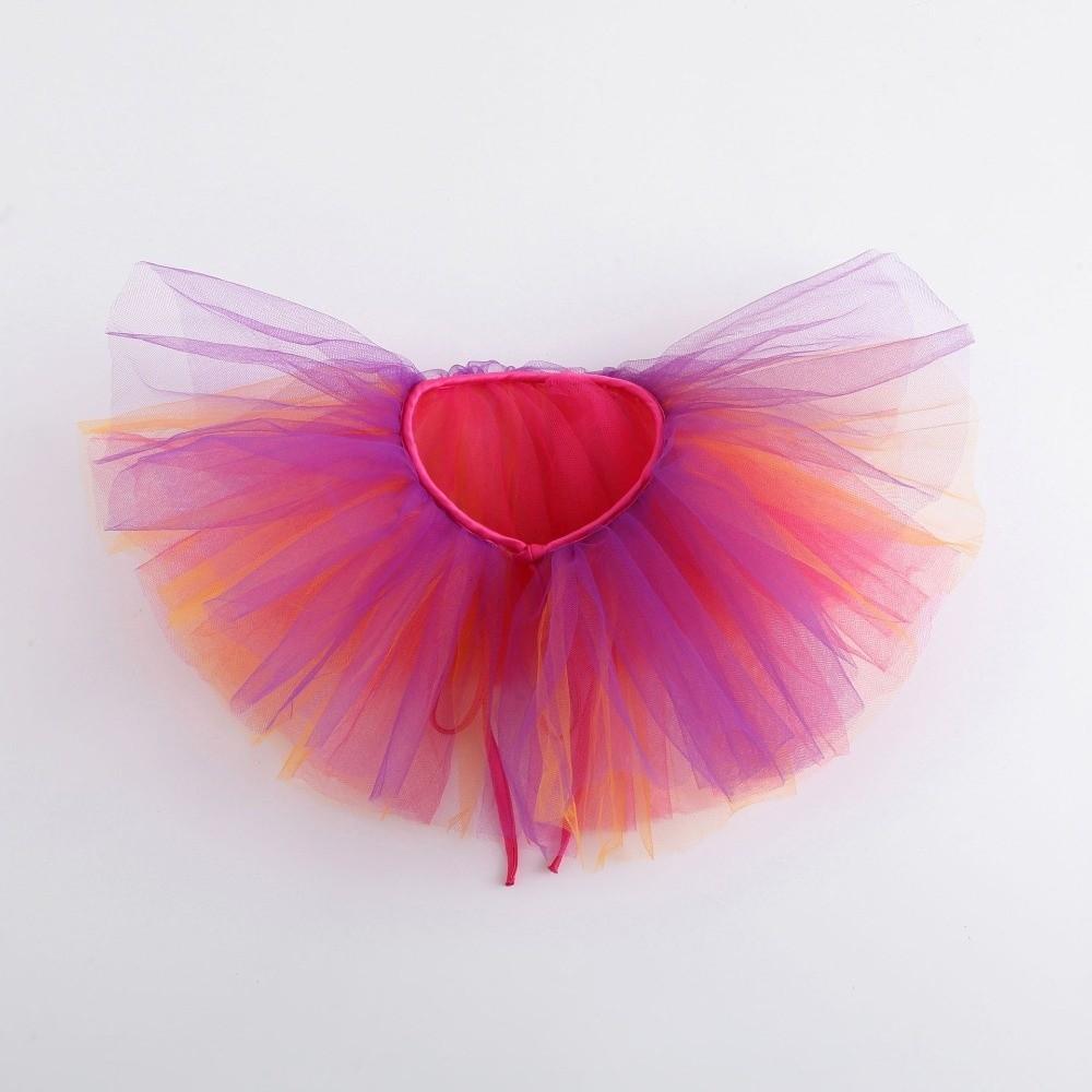 Colored Tulle Ruffled False Collar Mesh Detachable Collar Shawl Exaggerated Neck Collar Party оранжевый