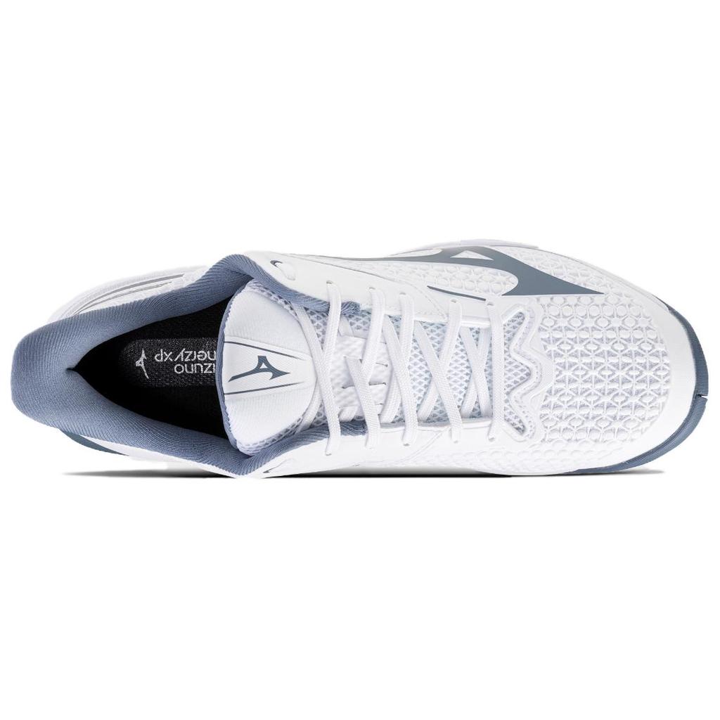 Mizuno Wave Exceed Tour 7 Comfortable Fit Low Top Tennis Shoes Unisex Sneaker White Blue 61GA267001